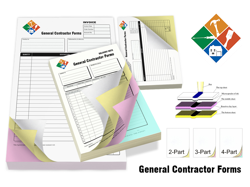 Professional General Contractor Forms printing services Professional General Contractor Forms printing services