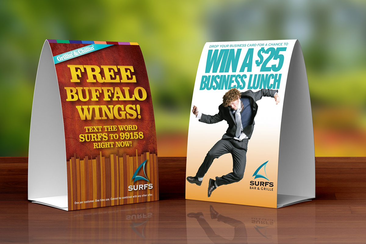 Professional Custom Table Tents printing services