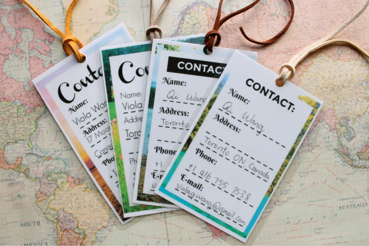 Professional Luggage Tags printing services Professional Luggage Tags printing services
